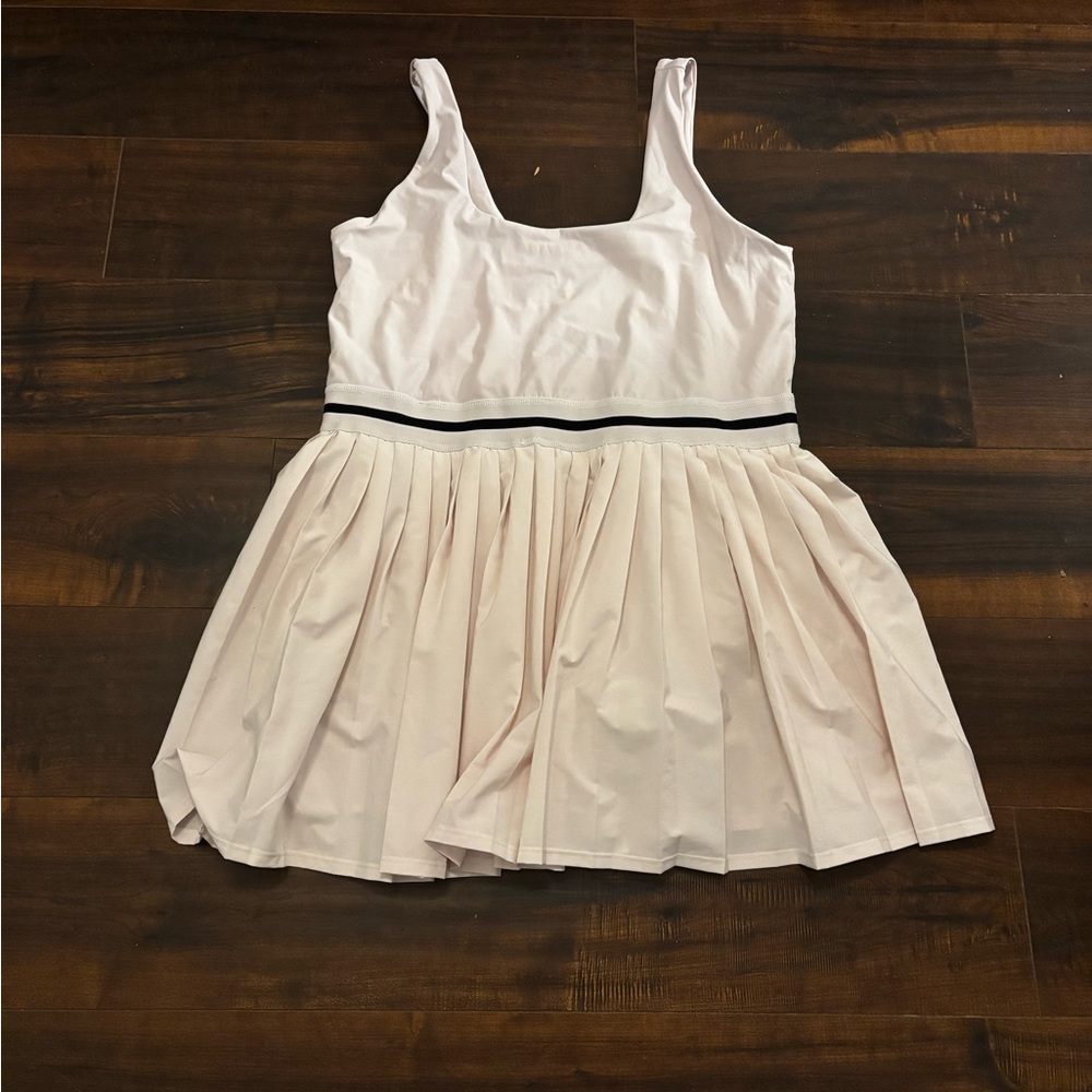 Elegant Cream Tennis Dress with built in shorts